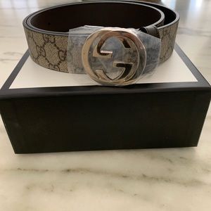 - SOLD - Brand New/Never Worn 100% Auth Gucci Supreme Monogram Belt size 90.